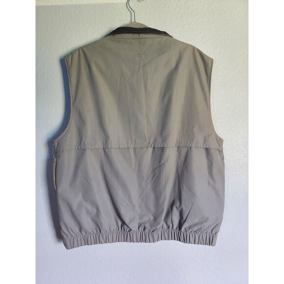 Grand Slam Sportswear Reversible Full Zip Men's Gray Vest Size Large NEW - Picture 2 of 3